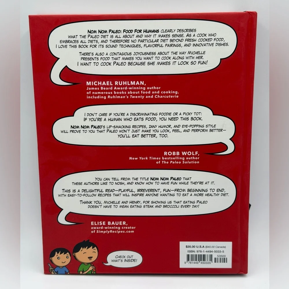 Nom Nom Paleo Food for Humans: Over 100 Nomtastic Recipes! By Michelle Tam HC